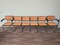Italian Chairs in Chromed Metal and Vienna Straw, 1970s, Set of 6 8