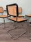 Italian Chairs in Chromed Metal and Vienna Straw, 1970s, Set of 6 13