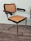 Italian Chairs in Chromed Metal and Vienna Straw, 1970s, Set of 6 12