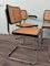 Italian Chairs in Chromed Metal and Vienna Straw, 1970s, Set of 6 9