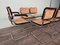 Italian Chairs in Chromed Metal and Vienna Straw, 1970s, Set of 6 16