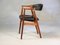 Vollständig restaurierter 213 Armlehnstuhl aus Teak und schwarzem Kunstleder von Th. Harlev für Farstrup Møbler, 1960er 2