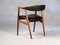 Vollständig restaurierter 213 Armlehnstuhl aus Teak und schwarzem Kunstleder von Th. Harlev für Farstrup Møbler, 1960er 3