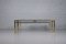 Grande Table Basse Hollywood Regency en Laiton, Set de 3 3