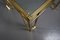 Grande Table Basse Hollywood Regency en Laiton, Set de 3 14