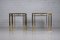 Grande Table Basse Hollywood Regency en Laiton, Set de 3 10
