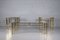 Grande Table Basse Hollywood Regency en Laiton, Set de 3 2