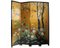 Lacquer De Chine Decorative Floral Four Fold Two-Sided Room Divider, Image 8