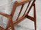Dänischer Midcentury Paper Knife Chair & Fußhocker aus Teak von Kai Kristiansen für Magnus Olesen, 1960er, 2er Set 6