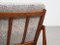 Dänischer Midcentury Paper Knife Chair & Fußhocker aus Teak von Kai Kristiansen für Magnus Olesen, 1960er, 2er Set 5