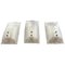 Wall Lights from Mazzega, 1970, Set of 3 1