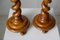 Antique Swedish Empire Candlesticks in Birch, Set of 2 5