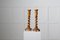 Antique Swedish Empire Candlesticks in Birch, Set of 2 2