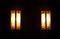 Vintage Ice Glass Wall Sconces from Doria, Set of 2 7