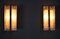 Vintage Ice Glass Wall Sconces from Doria, Set of 2 5
