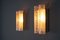 Vintage Ice Glass Wall Sconces from Doria, Set of 2 4