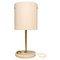 Lampe de Bureau en Marbre Laiton et Verre Acrylique de Stilnovo, Italie, 1950s 1