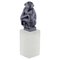 Chimpanzee Figure in Bisquit on a Glass Base 1