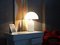 Large Atollo Table Lamp in White Glass by Vico Magistretti for Oluce, 1980s 1