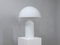 Large Atollo Table Lamp in White Glass by Vico Magistretti for Oluce, 1980s 7