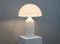 Grande Lampe de Bureau Atollo en Verre Blanc par Vico Magistretti pour Oluce, 1980s 2