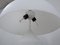 Large Atollo Table Lamp in White Glass by Vico Magistretti for Oluce, 1980s 5