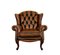 Chesterfield Brown Leather Armchair 1