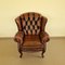 Chesterfield Brown Leather Armchair 3
