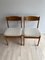 Teak Stuhl Set Erik Buck zugeschrieben, 2er Set 1