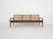 Vintage Danish Rattan Backed Sofa by Hans Olsen for BRDR Juul Kristensen, 1950s 3