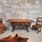 Vintage Dutch Desk Table and Chair in Oak, 1920s, Set of 2, Image 17