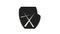 Table d'Appoint Agostina Line 1 Diamant Noir/Platine de Eje-Design 1