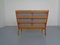 Dänisches Senator 2-Sitzer Sofa aus Teak mit hoher Rückenlehne von Ole Wanscher für Poul Jeppesen, 1960er 12