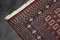 Roter handgewebter orientalischer Buchara Teppich, 1960er 6