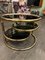 Side Table in Brass and Smoked Glass, 1970s 3