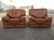 Italian Leather Armchairs from Colombo Mobili, 1970s, Set of 2 2