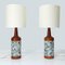 Skandinavische Tischlampen aus Teak & Mosaik, 1960er, 2er Set 1