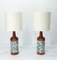 Skandinavische Tischlampen aus Teak & Mosaik, 1960er, 2er Set 2