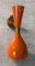Vintage Italian Brass and Painted Orange Metal Wall Sconces, 2000, Set of 2 8