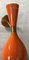 Vintage Italian Brass and Painted Orange Metal Wall Sconces, 2000, Set of 2 16