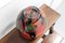 Orange Art Glass Vase by Robert Pierini, 1989, Image 3