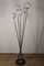 Lampadaire Arlus Vintage en Métal Laqué Noir et Globes Opalins, 1960 11