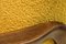 Wingback Chair with Folding Footrest in Yellow Bouclé, 1950s 12