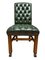 Silla de oficina vintage estilo Chesterfield con ruedas, Imagen 4