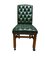 Silla de oficina vintage estilo Chesterfield con ruedas, Imagen 2