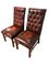 Set of Vintage Chesterfield-Style Leather Chairs 2