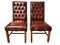 Set of Vintage Chesterfield-Style Leather Chairs 1