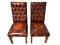 Set of Vintage Chesterfield-Style Leather Chairs 4
