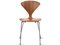 Mid-Century Modern Side Chair with Steel Legs attributed to Norman Cherner, 1950s 2