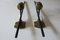 Tall Italian Brass and Opaline Glass Wall Lights from Stilnovo, 1950s, Set of 2 9